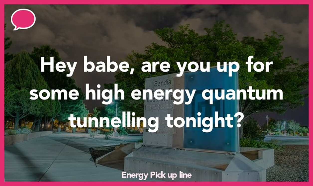 energy pickup line