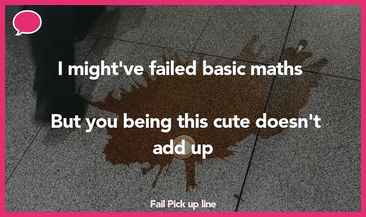 fail pickup line