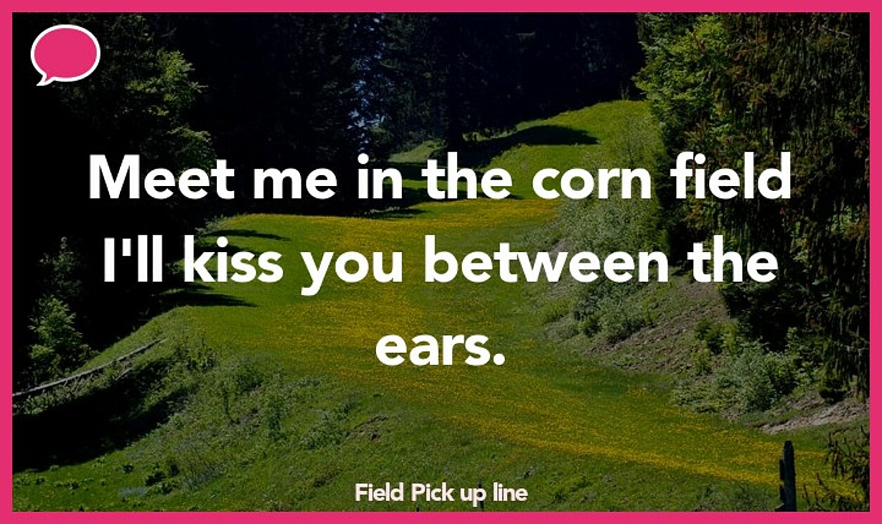 field pickup line