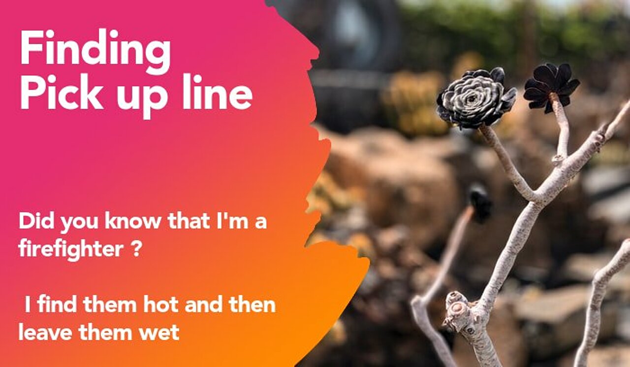 finding pickup line
