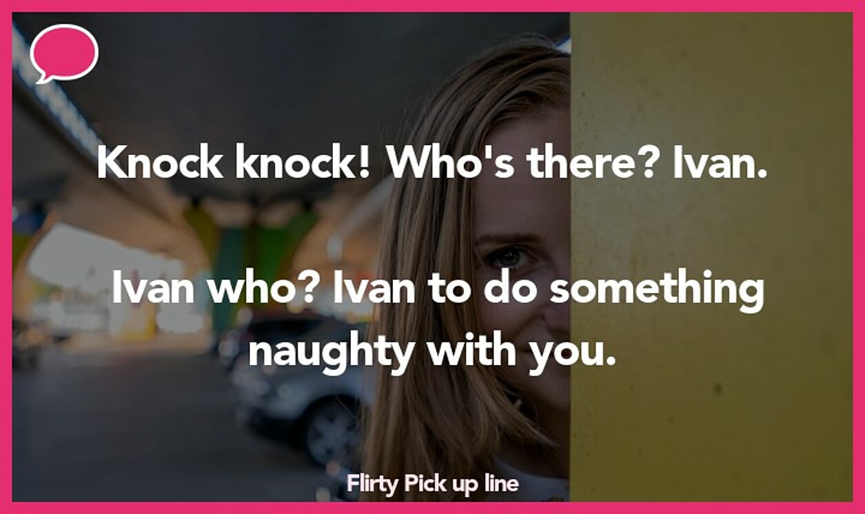 flirty pickup line