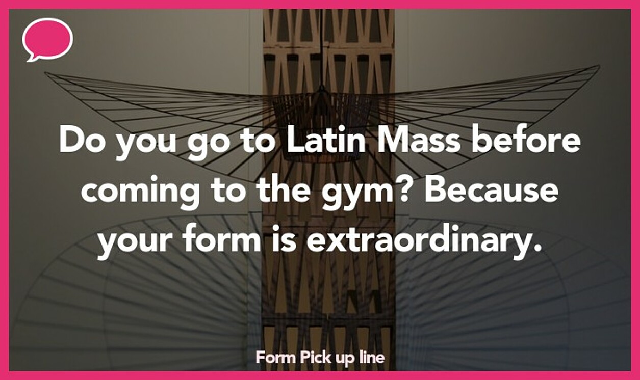 form pickup line