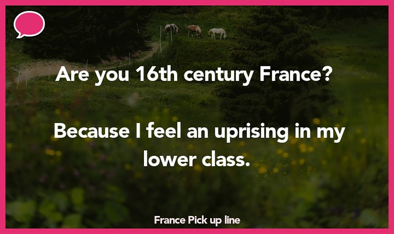 france pickup line