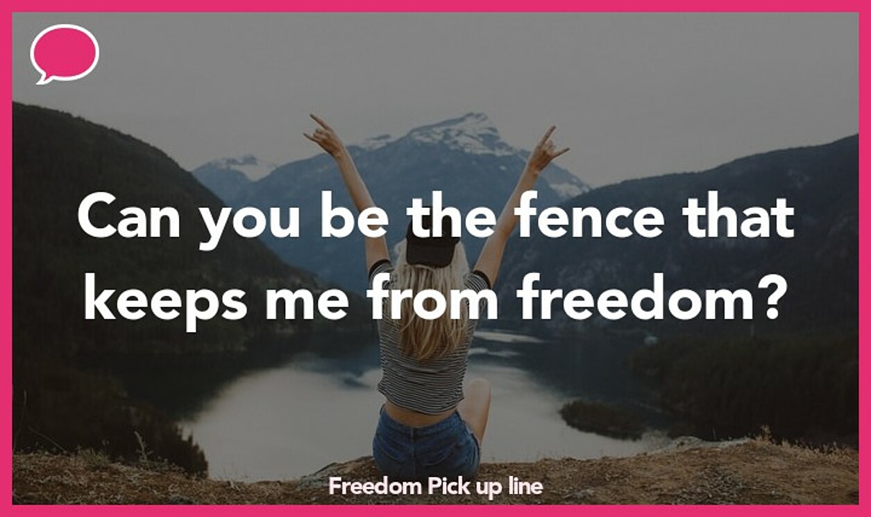 freedom pickup line