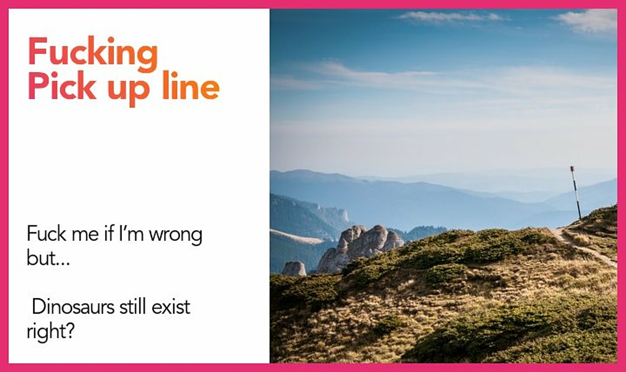 fucking pickup line
