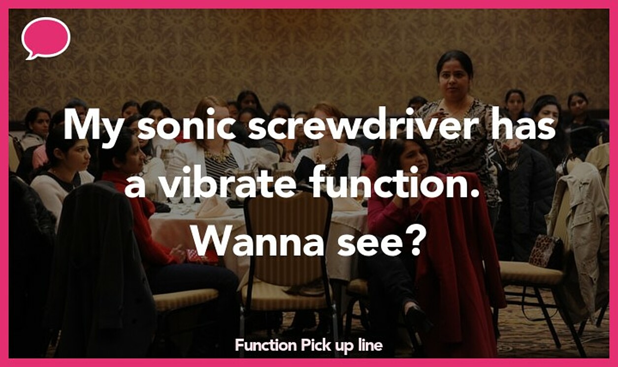 function pickup line