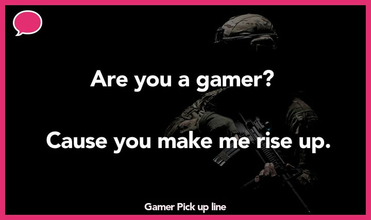 gamer pickup line