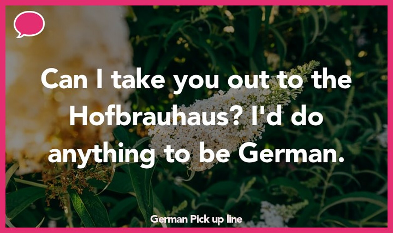 german pickup line