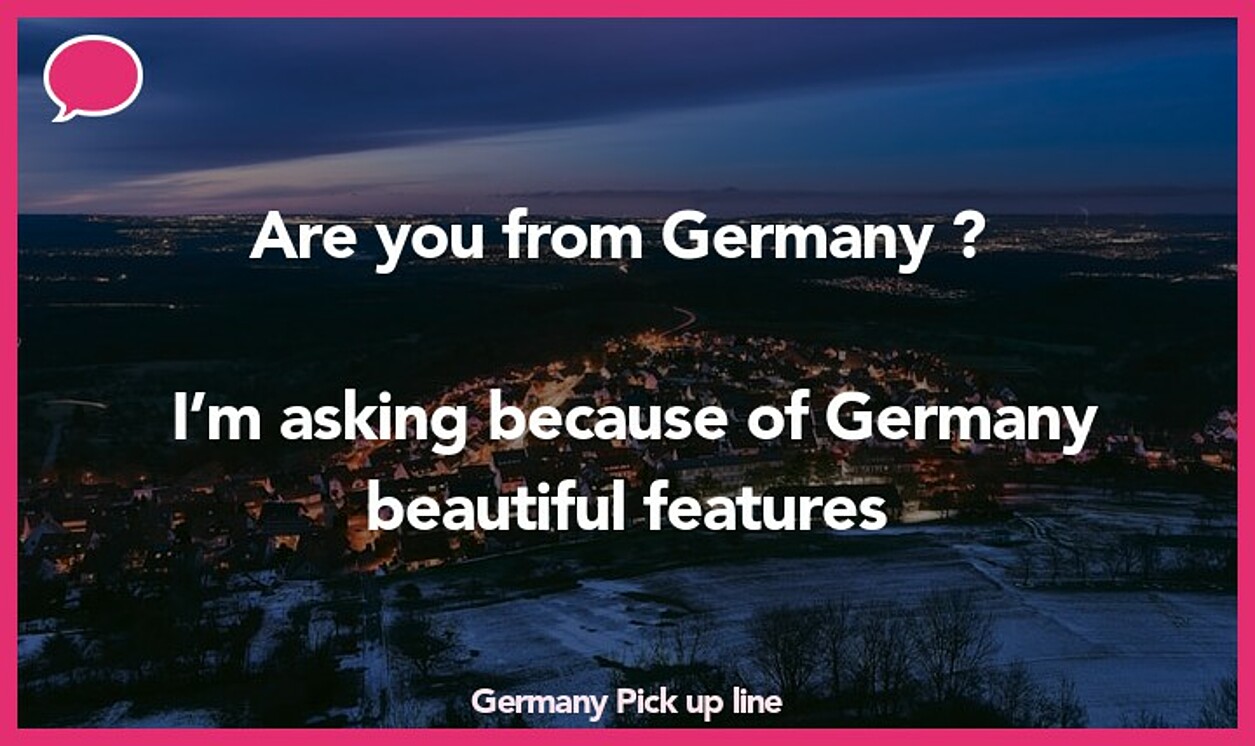 germany pickup line