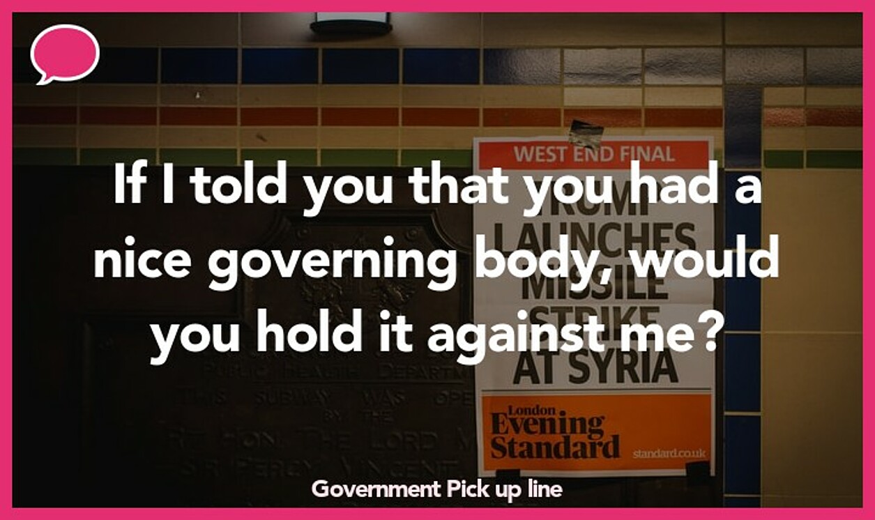 government pickup line