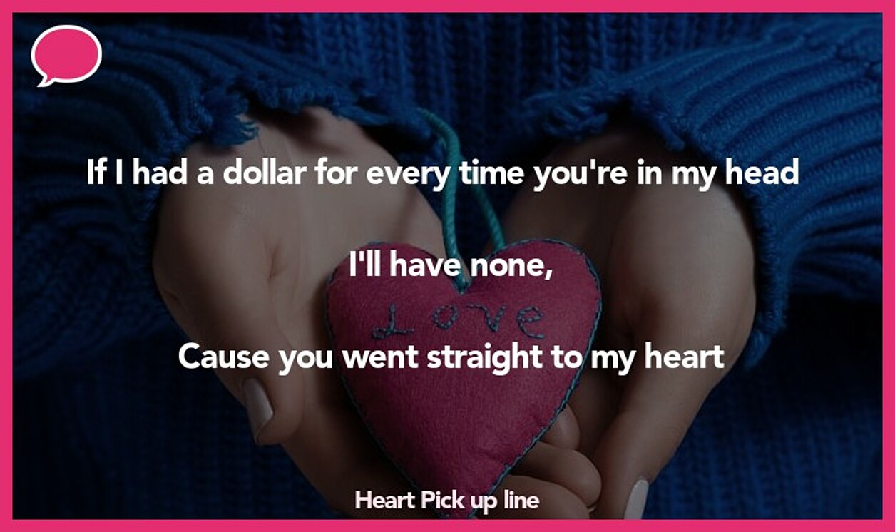 heart pickup line