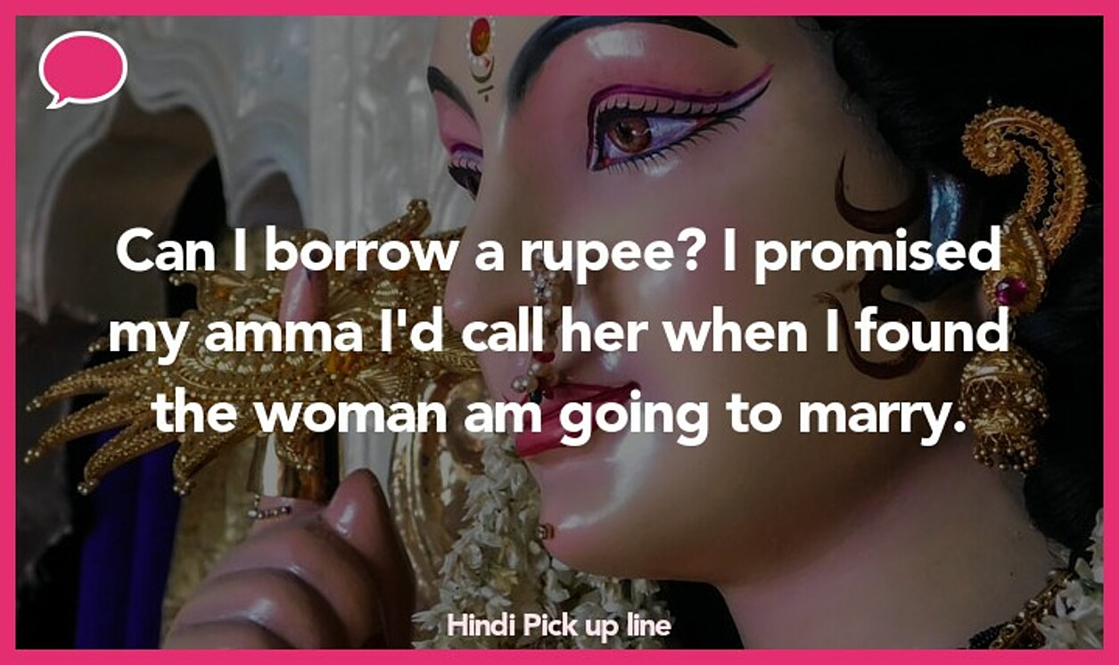 hindi pickup line