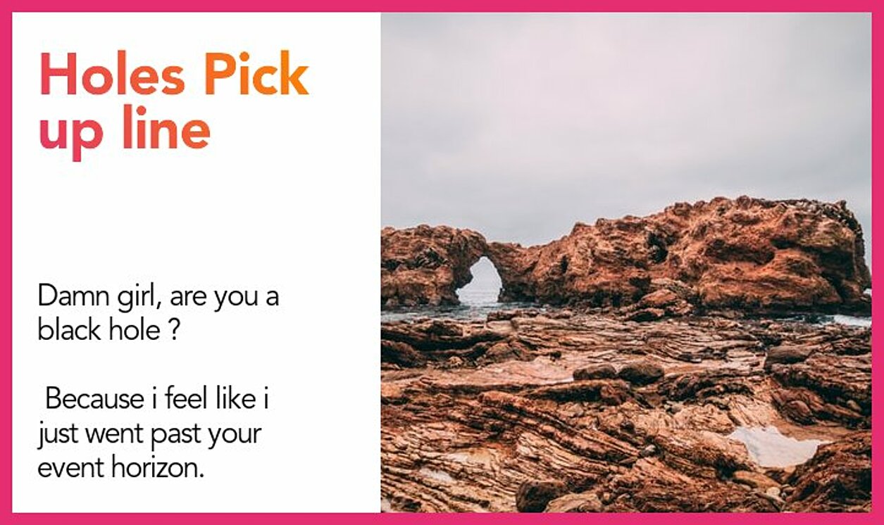 holes pickup line