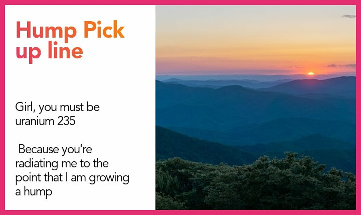 hump pickup line