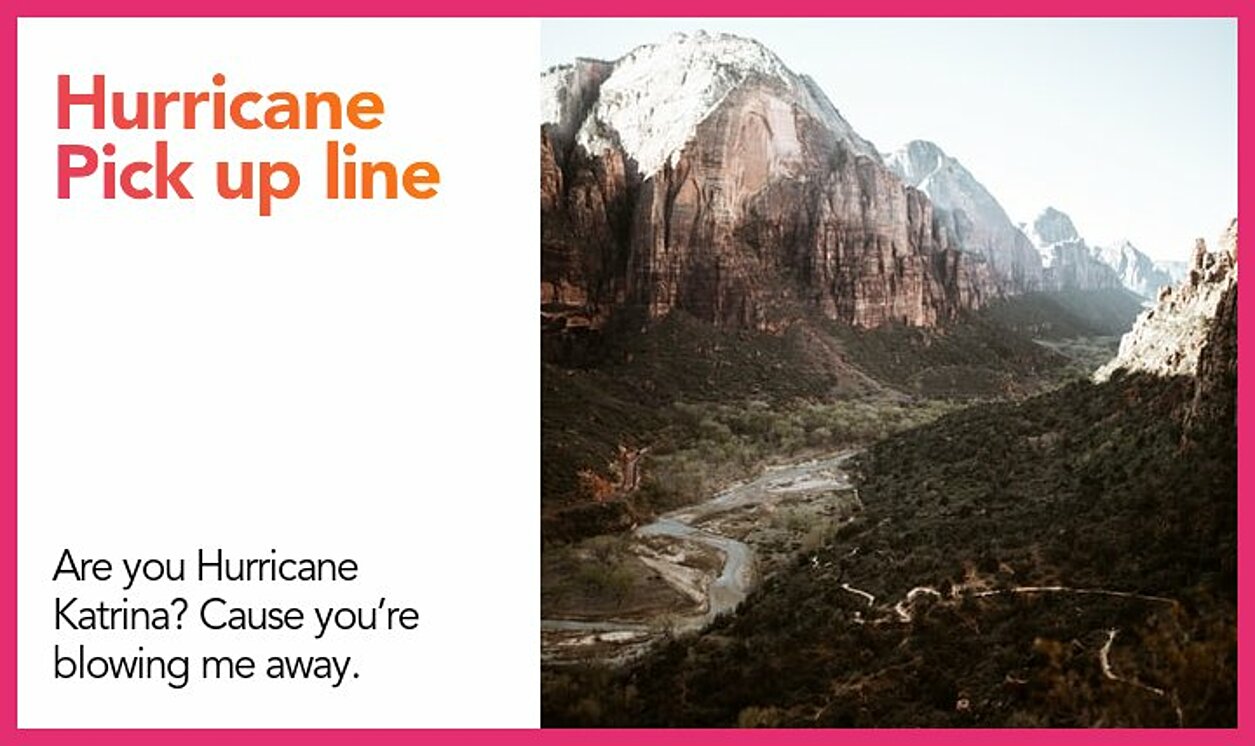 hurricane pickup line