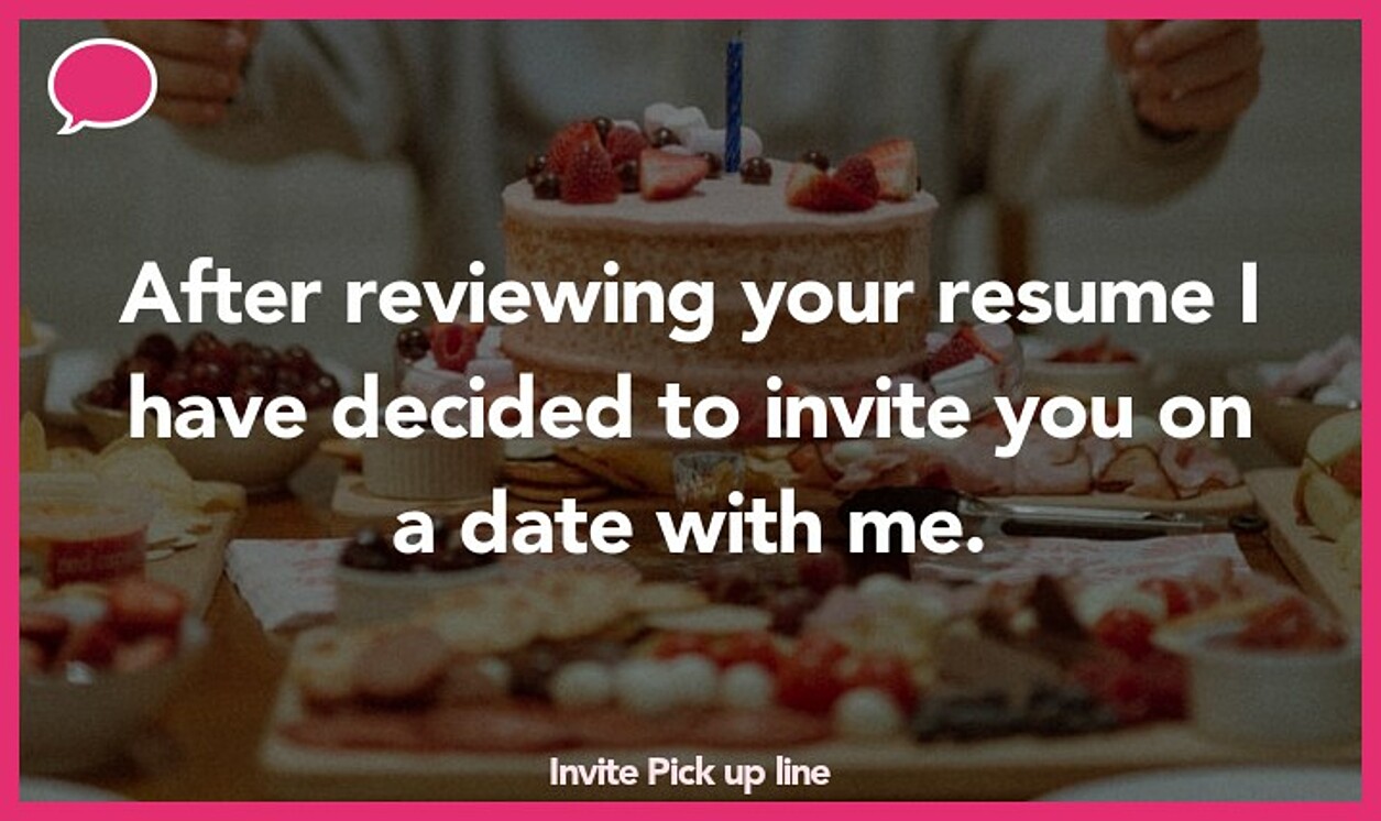 invite pickup line