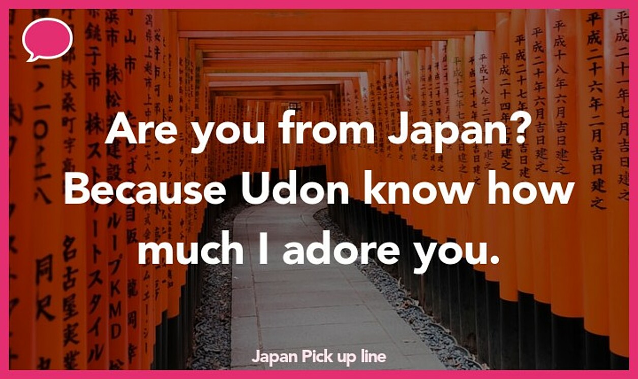 japan pickup line