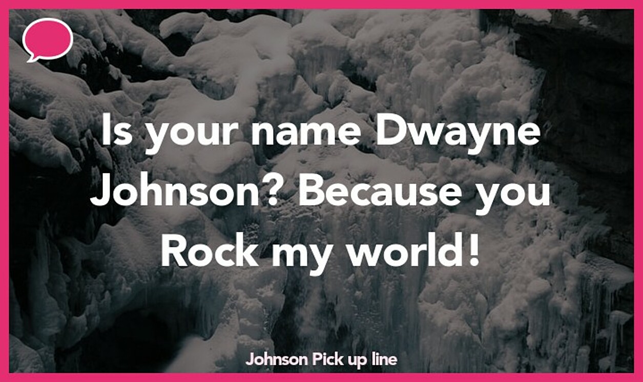 johnson pickup line