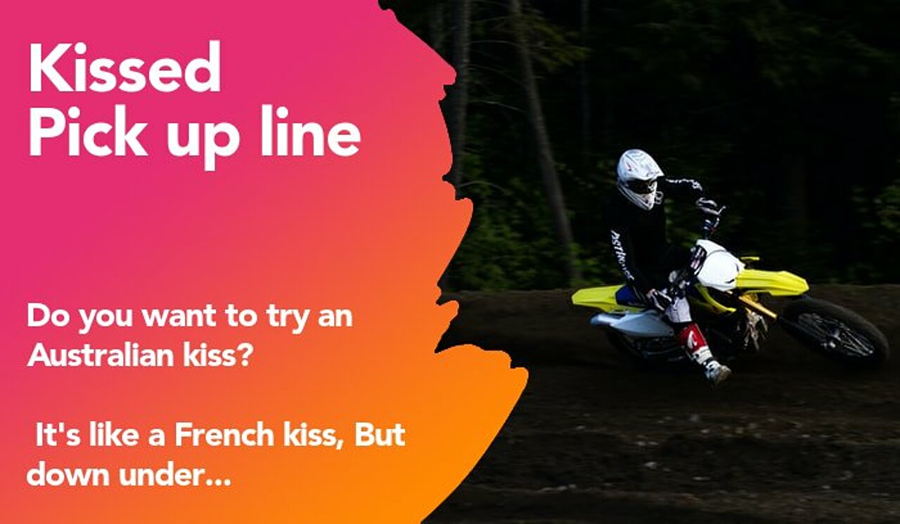 kissed pickup line