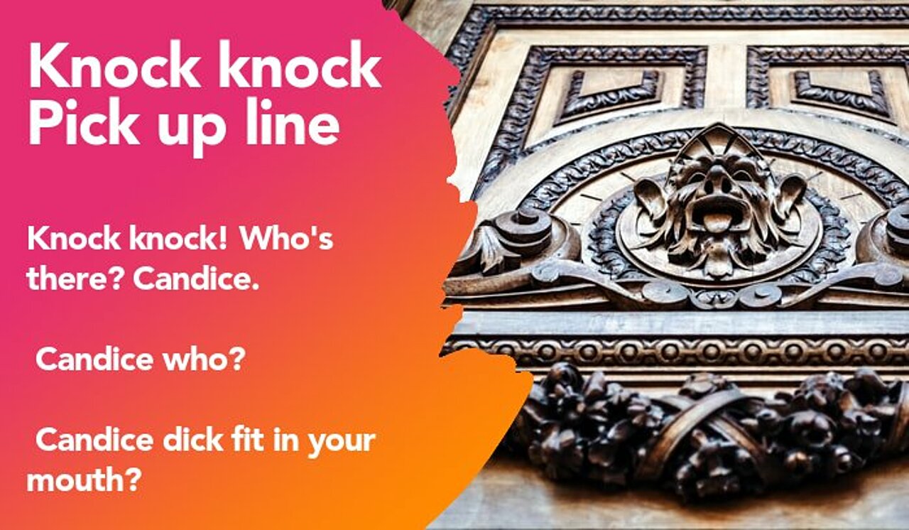 knock knock pickup line