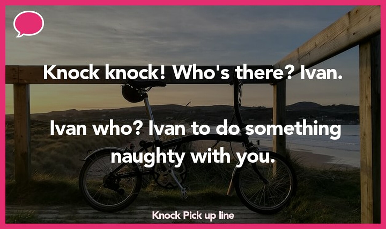knock pickup line