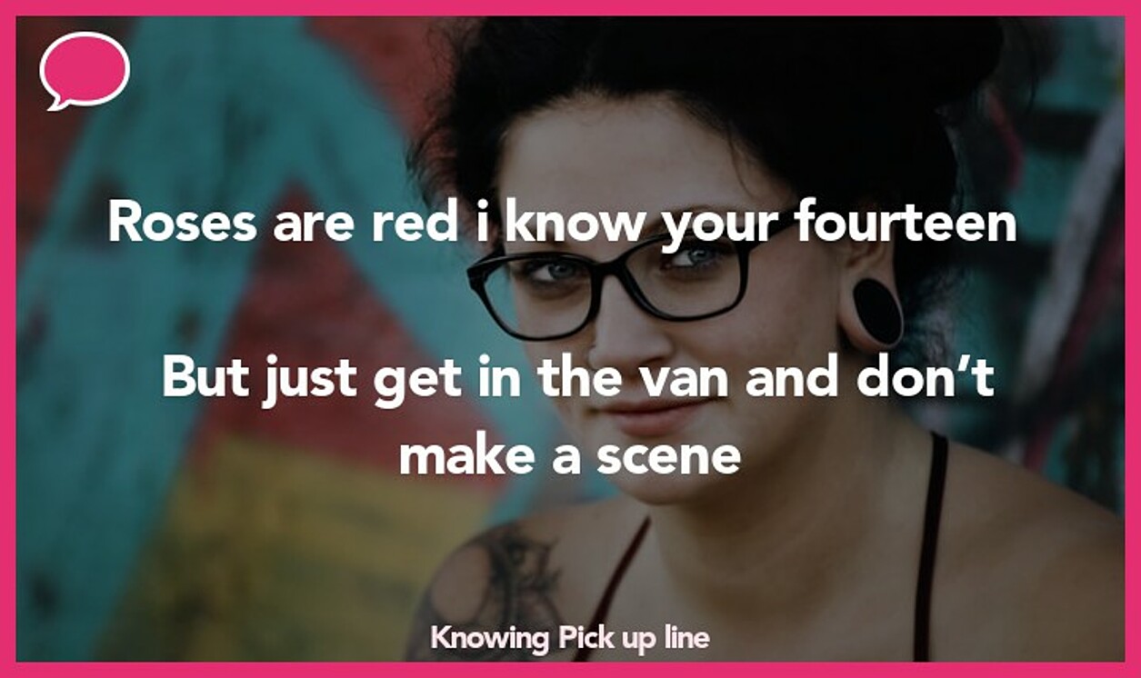 knowing pickup line