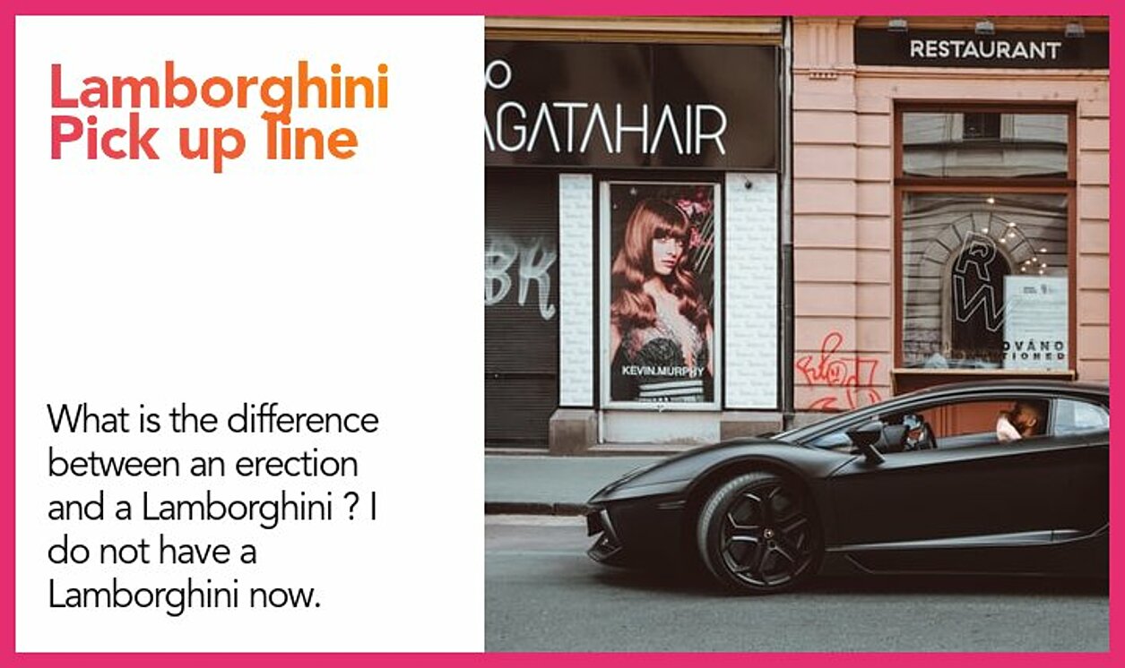 lamborghini pickup line