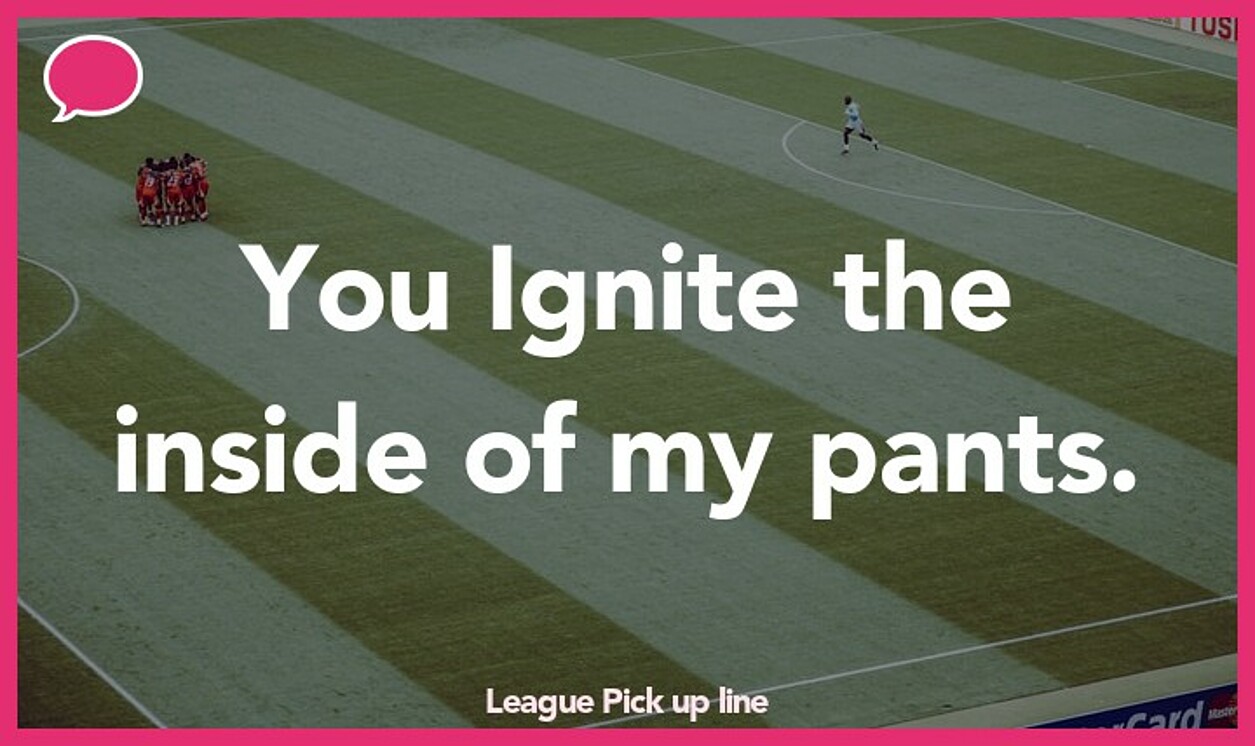 league pickup line