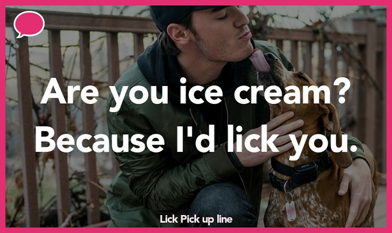 lick pickup line