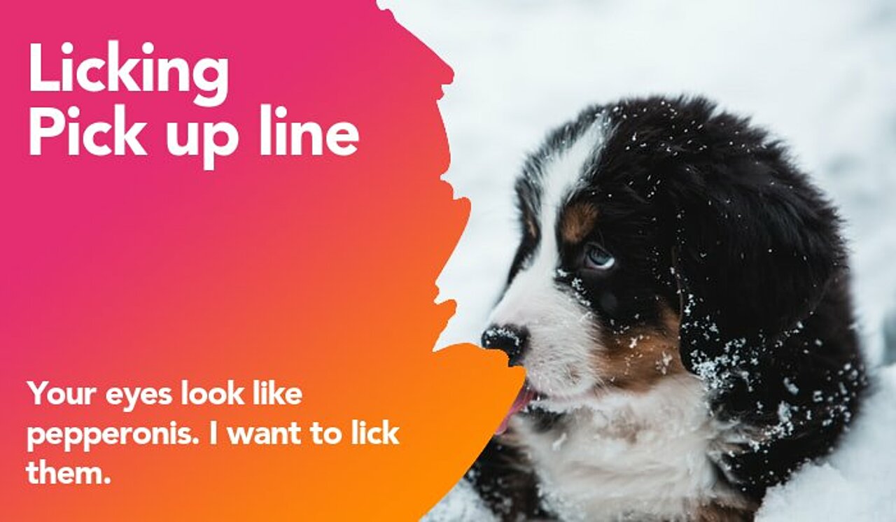licking pickup line