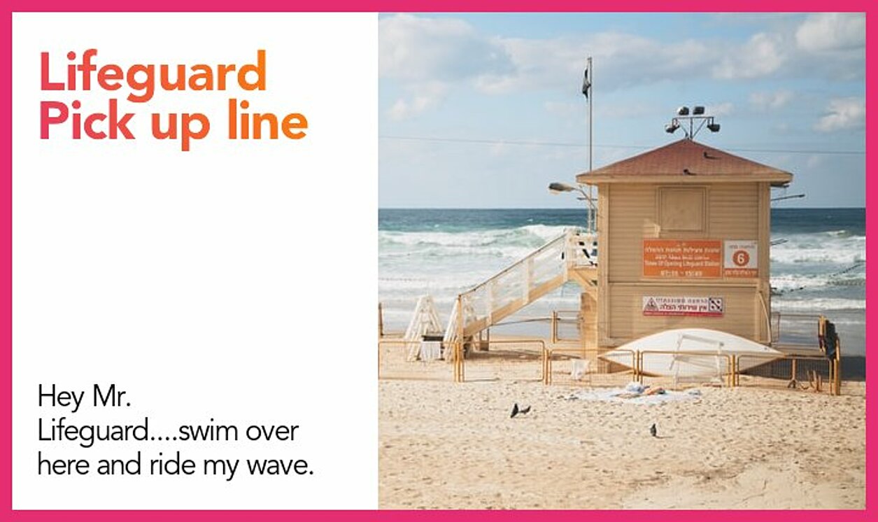 lifeguard pickup line