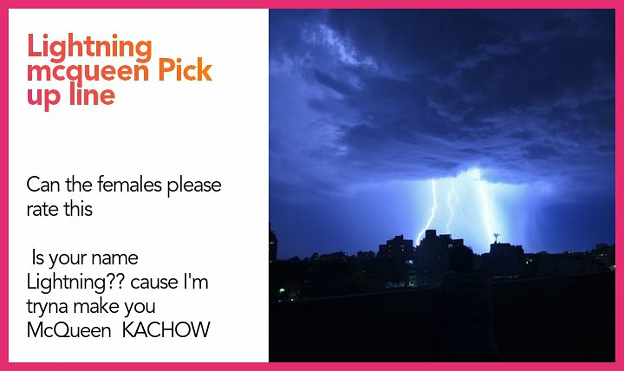 lightning mcqueen pickup line