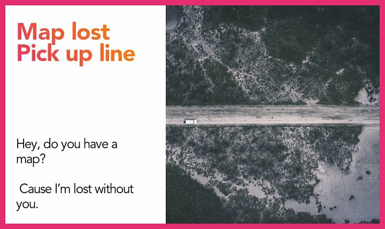 map lost pickup line