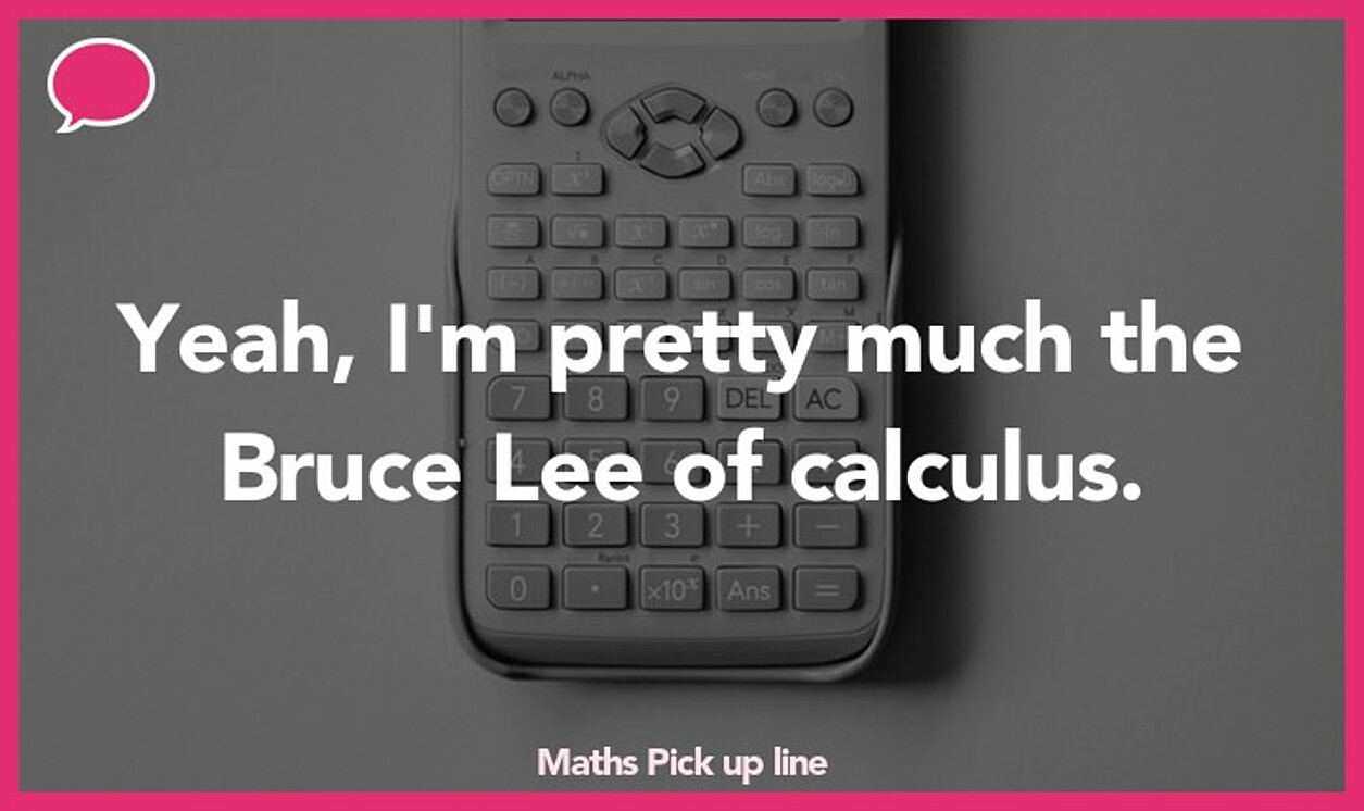 maths pickup line