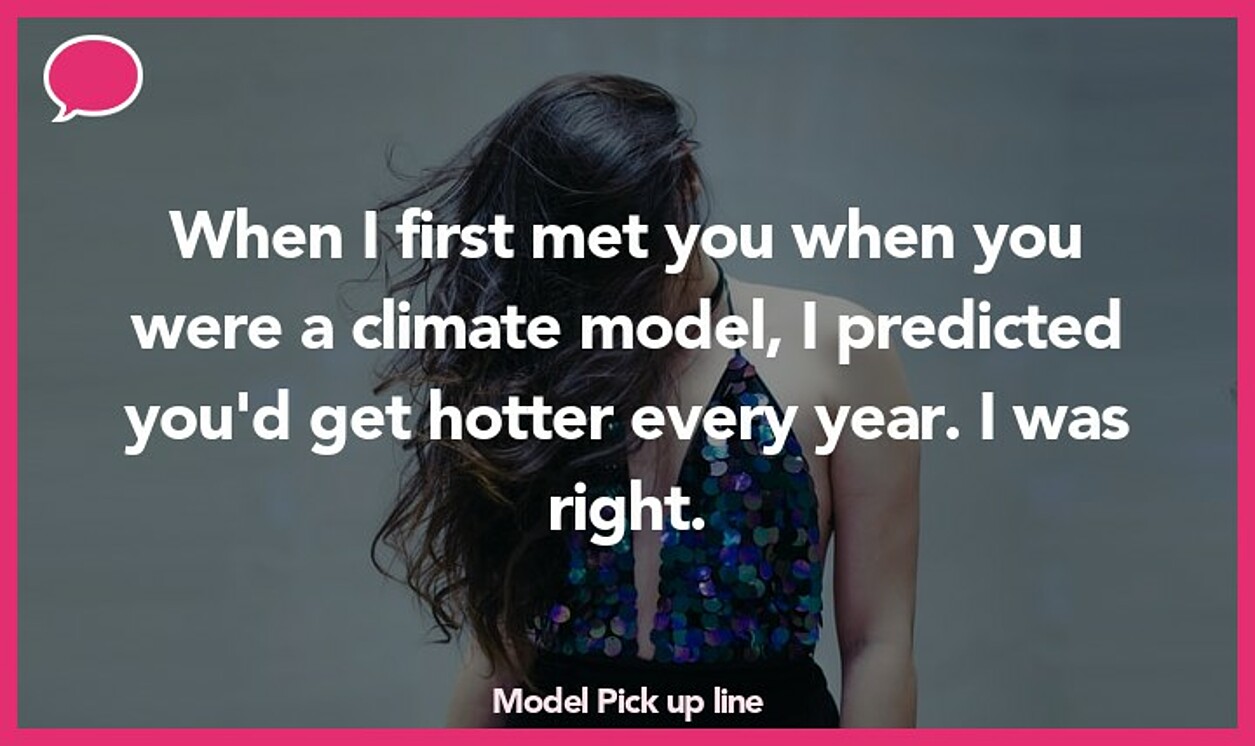 model pickup line