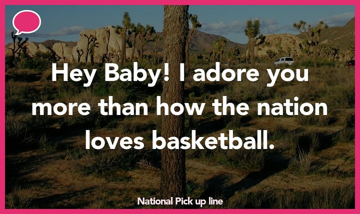 national pickup line