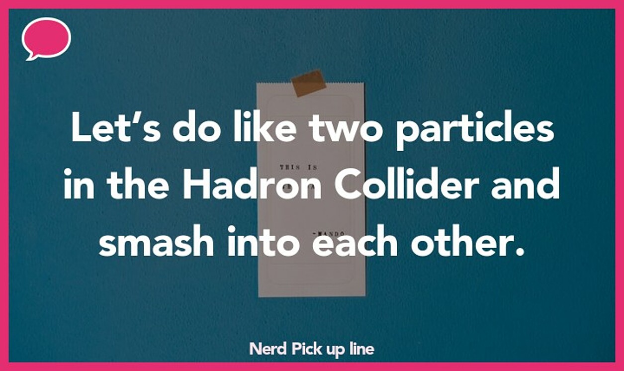 nerd pickup line