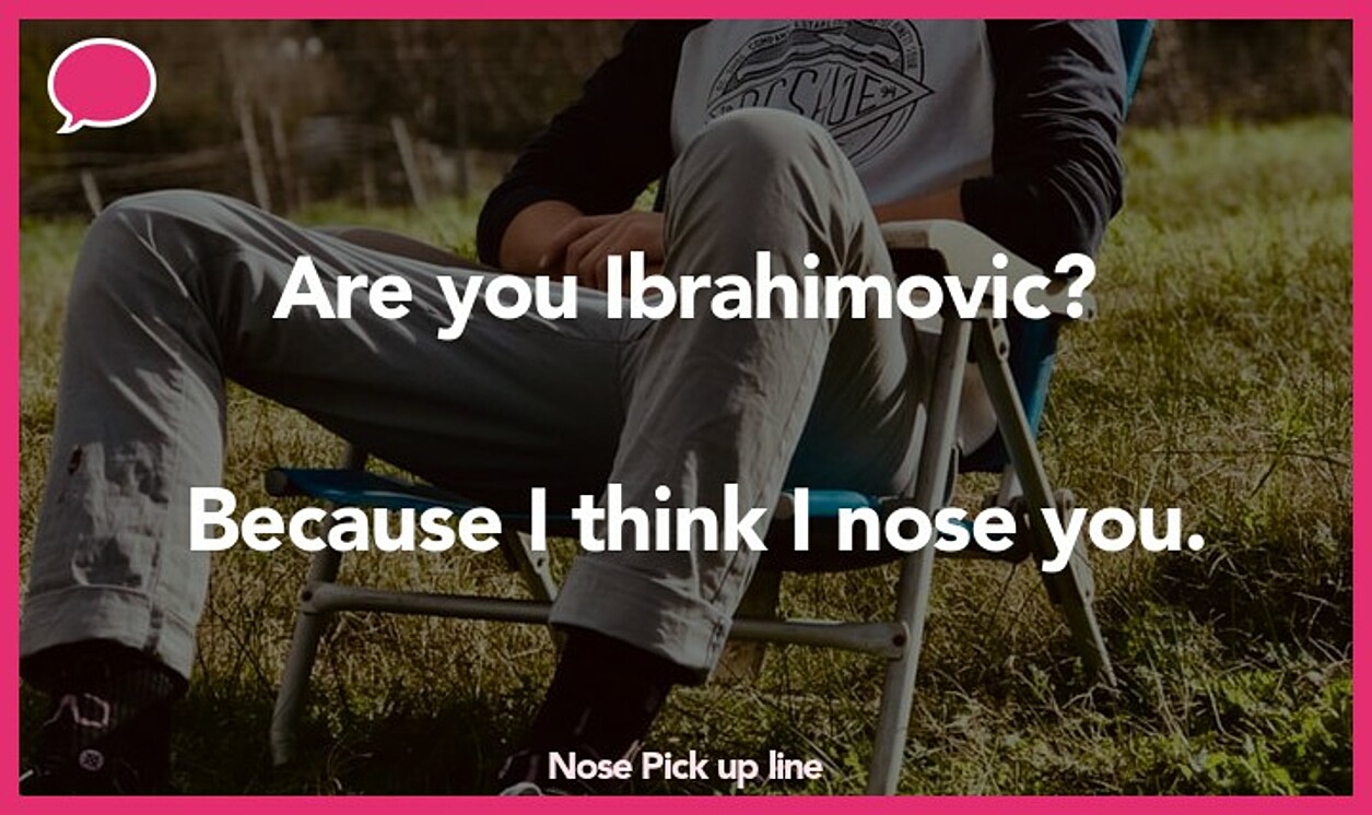 nose pickup line