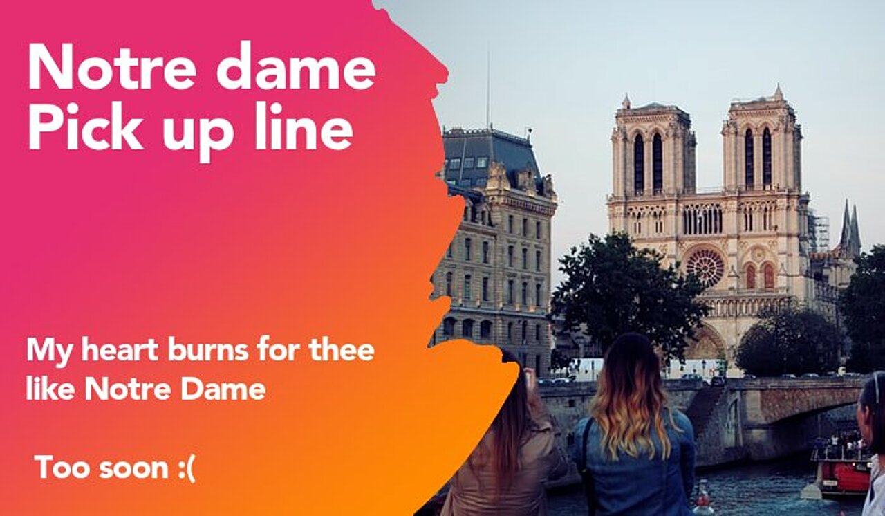 notre dame pickup line