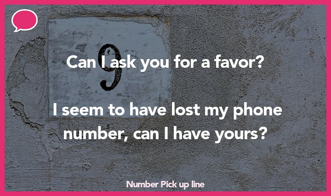 number pickup line