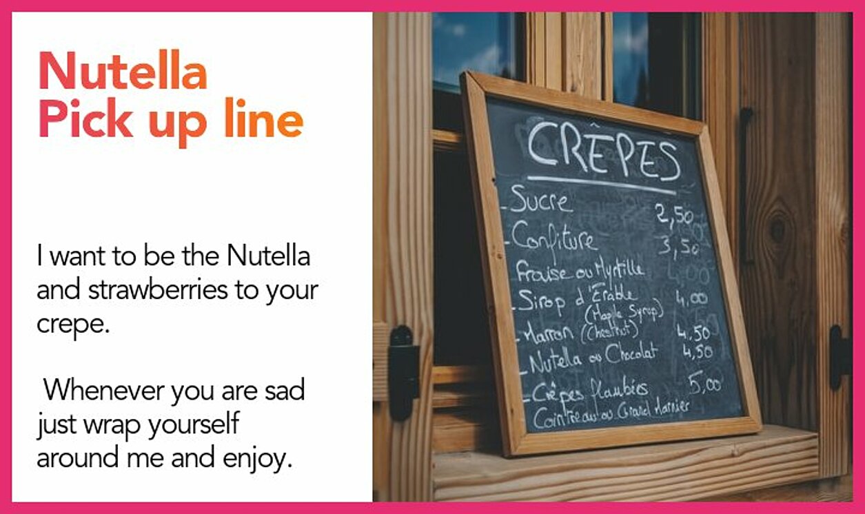 nutella pickup line