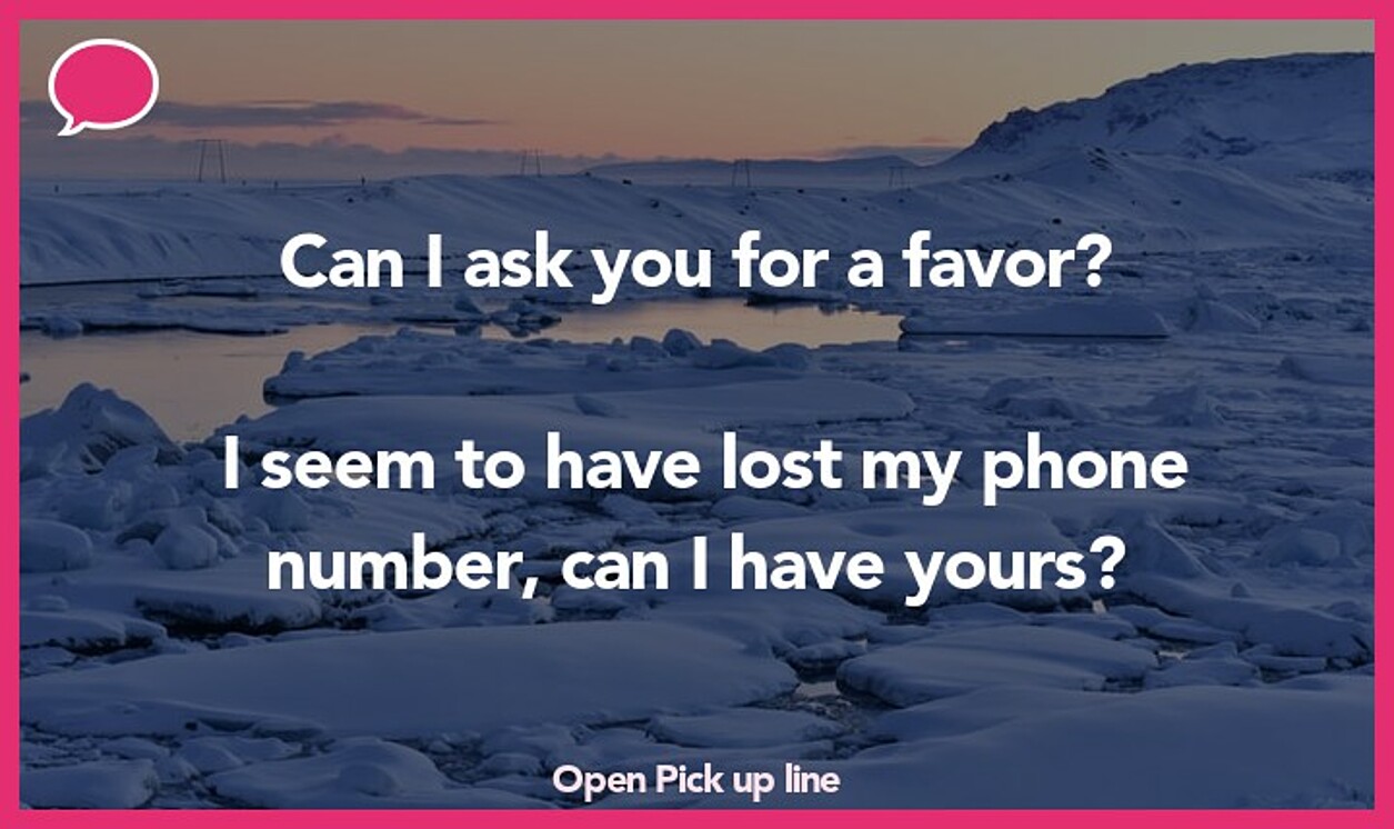 open pickup line