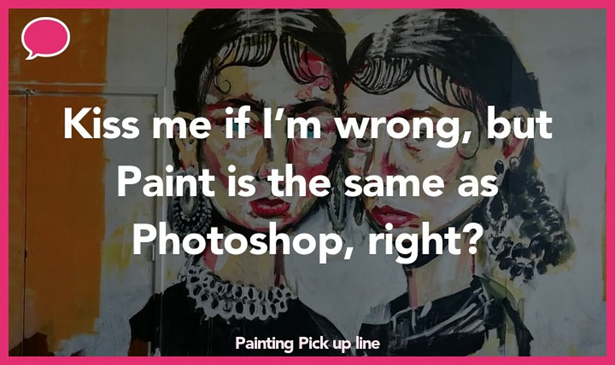 painting pickup line