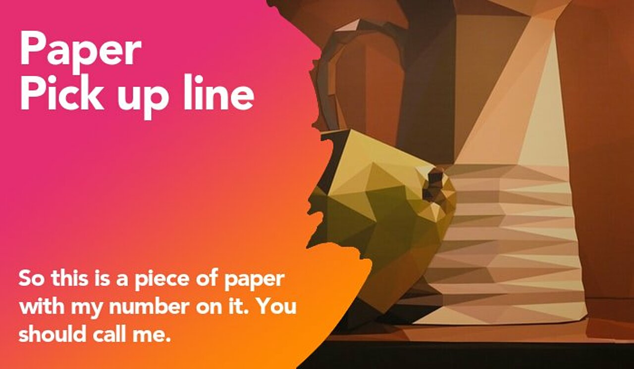 paper pickup line