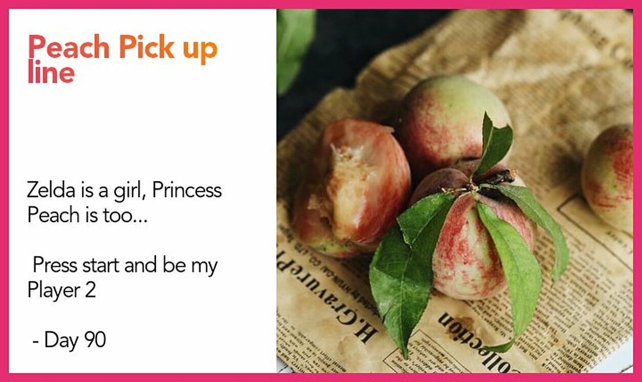 peach pickup line