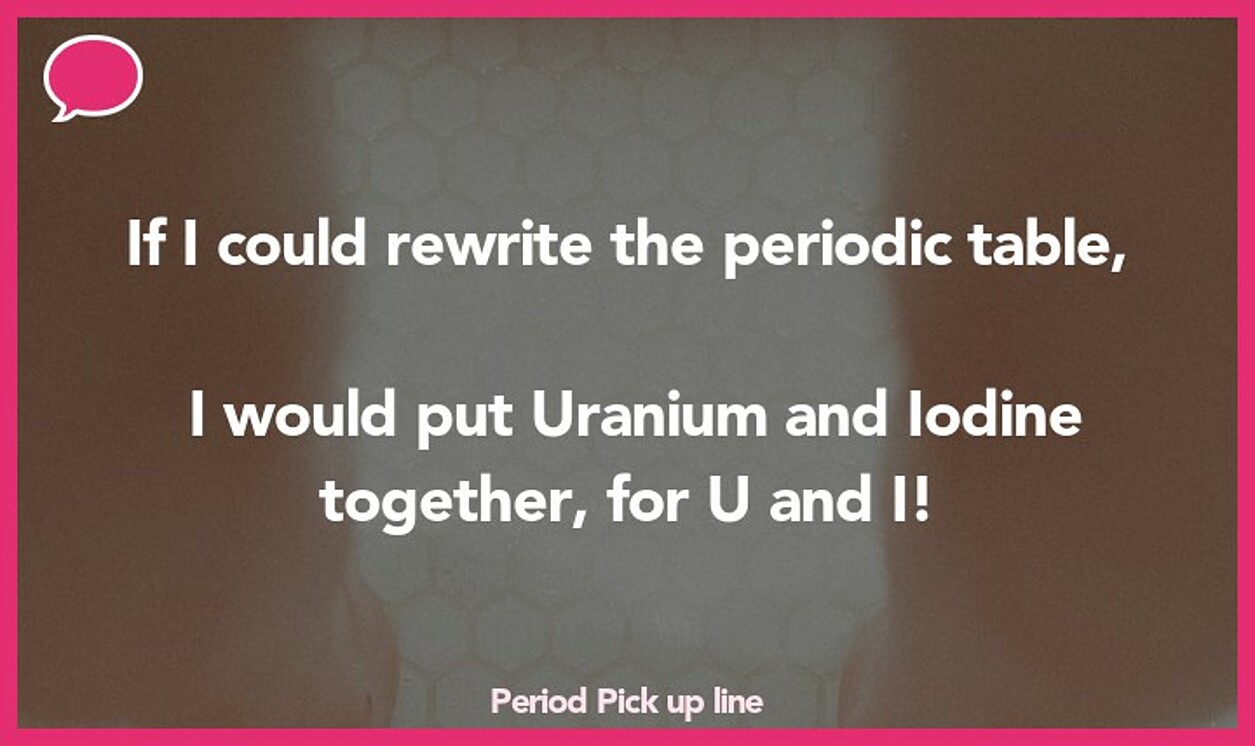 period pickup line