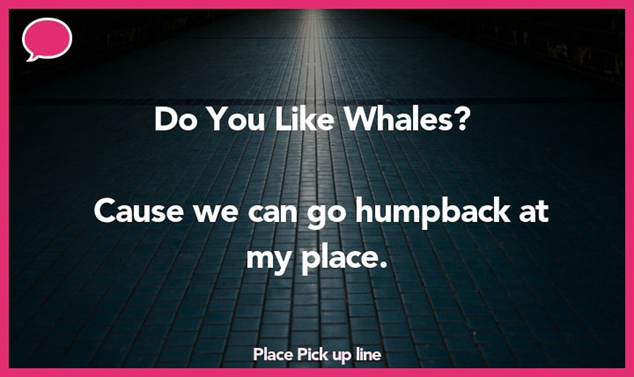 place pickup line