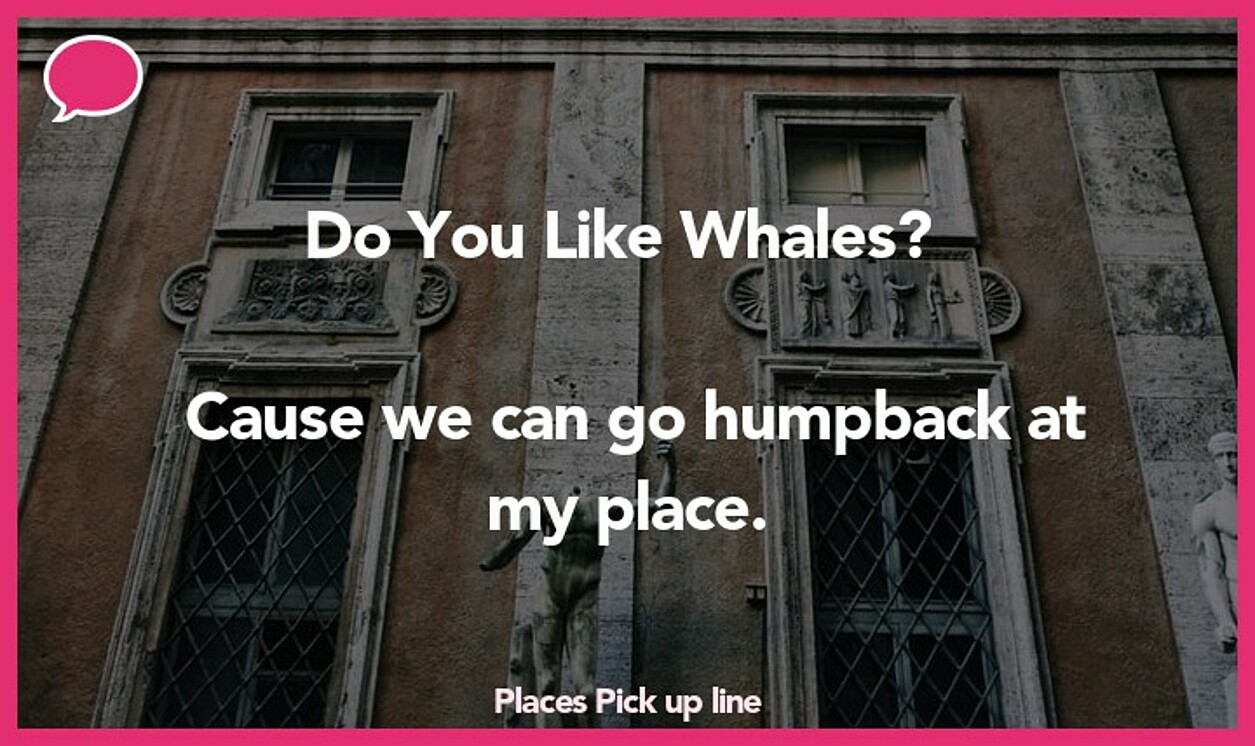 places pickup line