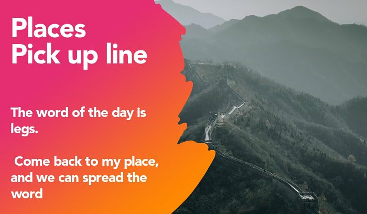 places pickup line