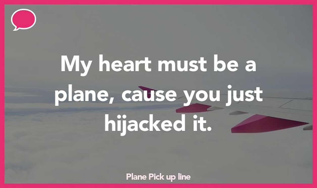 plane pickup line